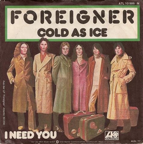 The song is from music group Foreigner. The lyrics for the song speak of a man accusing a woman of spoiling an intimate relationship . The song peaked at #6 on the U.S. Billboard Hot 100. [1] American rapper Kanye West used a sample for his song "Cold". Rapper B.o.B sampled the chorus of the song for his song "Cold as Ice" in 2010.
